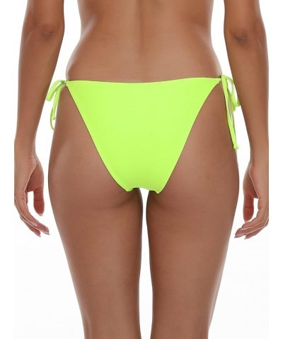 Women's Triangle Bikini Bottom Neon Green $11.59 Pants