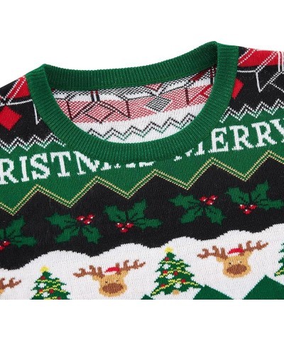 Men/Women Light Up Knitted Ugly Christmas Sweater with Multi-Colored Led Flashing Lights Christmas 01 $8.99 Sweaters