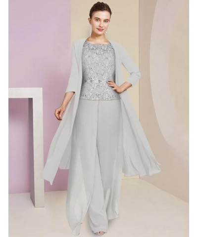 Mother of The Bride Pantsuits Jumpsuits with Jacket Chiffon Wedding Guest Dresses for Women Formal Evening Gowns Long Gold $4...