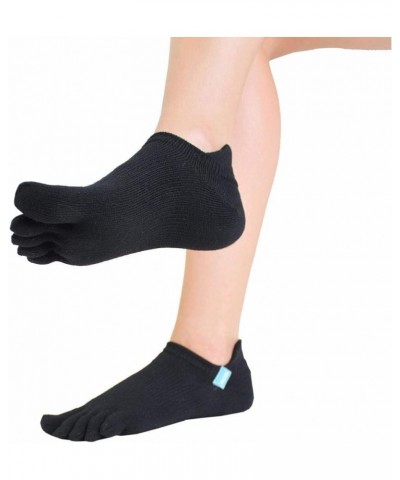 Sports Running Mini-Crew CoolMax Toe Socks Black $13.34 Activewear