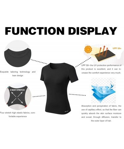 Short/Long Sleeve Rashguard for Women UPF 50+ Sun Protection Swimsuit Swim Shirts Swim Top Surfing Swimwear Short Sleeve Basi...