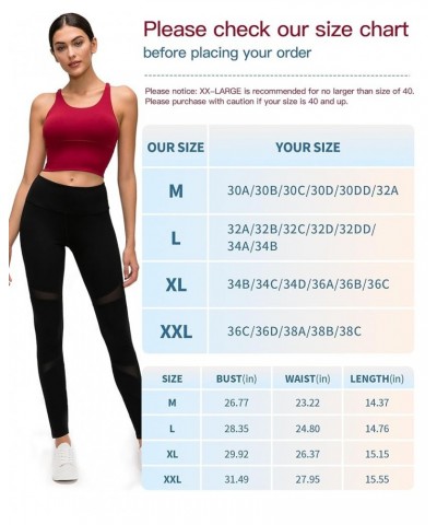 Strappy Longline Sports Bras for Women High Neck Sexy Backless High Impact Tank Tops Push Up Boston Orange $14.83 Tanks