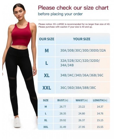 Strappy Longline Sports Bras for Women High Neck Sexy Backless High Impact Tank Tops Push Up Boston Orange $14.83 Tanks