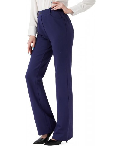 Women's Stretchy Bootcut Dress Pants Office Work Business Casual Slacks with Pockets 30"/32" Inseam 32" Navy $23.75 Pants