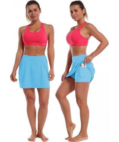 2 Styles 5" XXS-XL Women's UPF 50+ Adjustable Running Skort with Pockets Active Tennis Golf Workout Skirt A-line Skirt Blue $...