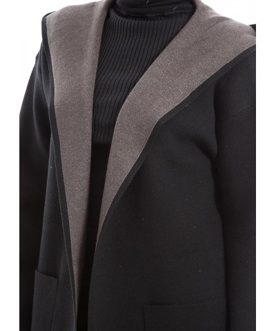 Women's Long Sweater Coat Black $33.51 Sweaters