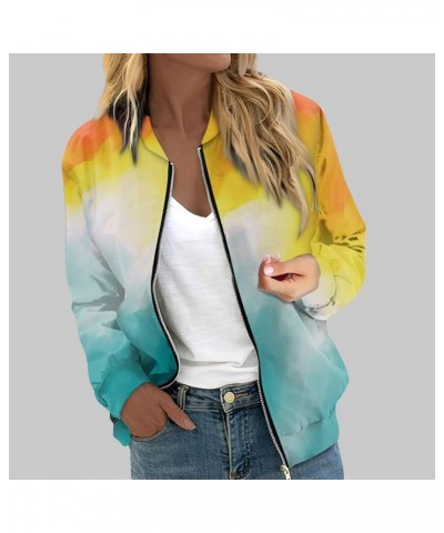 Women's Bomber Jacket Casual Vintage Print Long Sleeve Stand Collar Zip Up Fall Winter Outerwear Windbreaker Coats 02-white $...