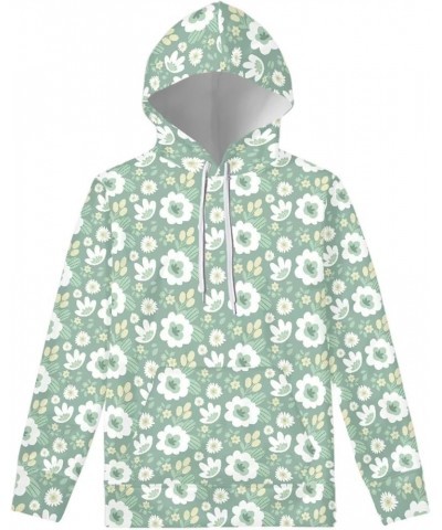 Hoody Drawstring Sweatshirts and Hoodies for Women Teenagers Size XS-6XL Sage Green Hippie Flower $13.94 Hoodies & Sweatshirts