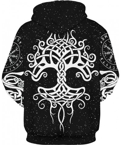 Unisex 3D Cartoon Cosmic Galaxy Printed Pullover Hoodies Hooded Sweatshirts for Sport and Party Viking T Heart $12.18 Hoodies...