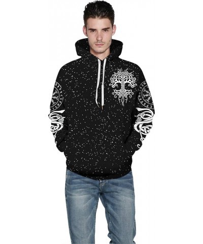 Unisex 3D Cartoon Cosmic Galaxy Printed Pullover Hoodies Hooded Sweatshirts for Sport and Party Viking T Heart $12.18 Hoodies...