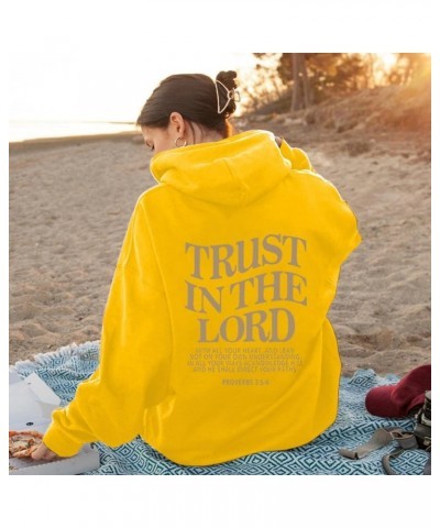 TRUST IN THE LORD Sweatshirt for Christian Jesus Loves You Christian Words Sweatshirt Woman Casual Streetwear Pullover Hoodie...