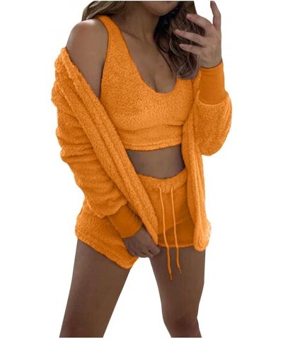 Women Long Sleeve Matching Pajamas Sets Matching Pajamas Nightgowns Sets for Women Matching Pajamas Sets W-754 Burnt Orange $...