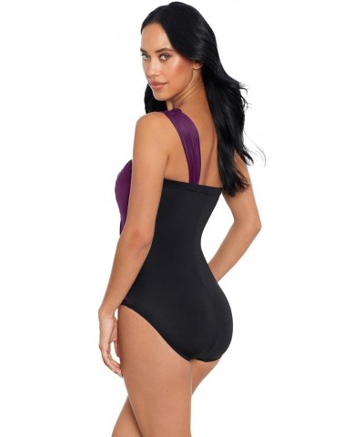 Women's Swimwear Mirage Goddess One Shoulder Underwire Bra One Piece Swimsuit Jam $59.50 Swimsuits