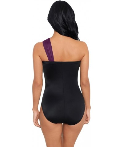 Women's Swimwear Mirage Goddess One Shoulder Underwire Bra One Piece Swimsuit Jam $59.50 Swimsuits