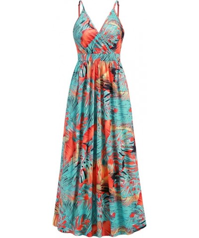 Women's Summer Dresses Loose Floral Print Sleeveless Maxi Dress D1 $14.89 Dresses