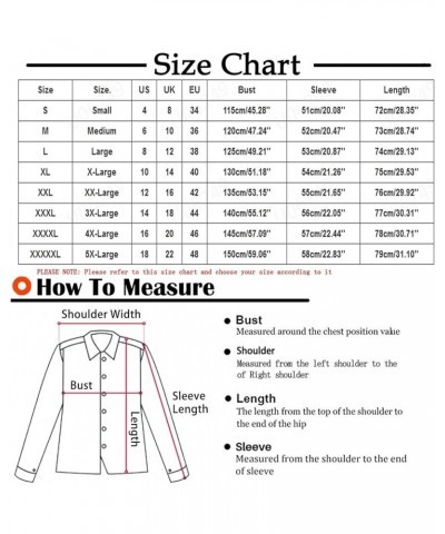 Womens Fuzzy Fleece Jacket Plaid Fuzzy Sherpa Thermal Coat Casual Fall Winter Warm Outwear Clothes E Black $6.04 Jackets