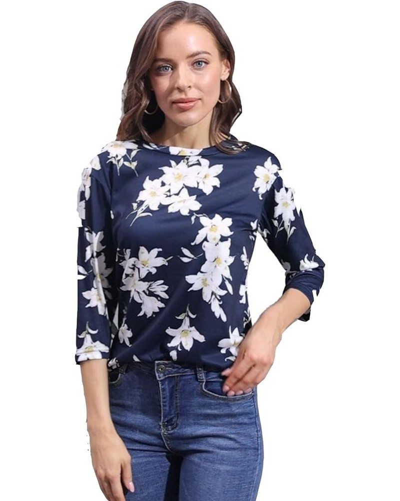 Womens Tops Dressy Casual Summer Trendy, Soft Stretchy Comfy Breathable Short Sleeve Button Down Linen Shirts Dark Blue and G...