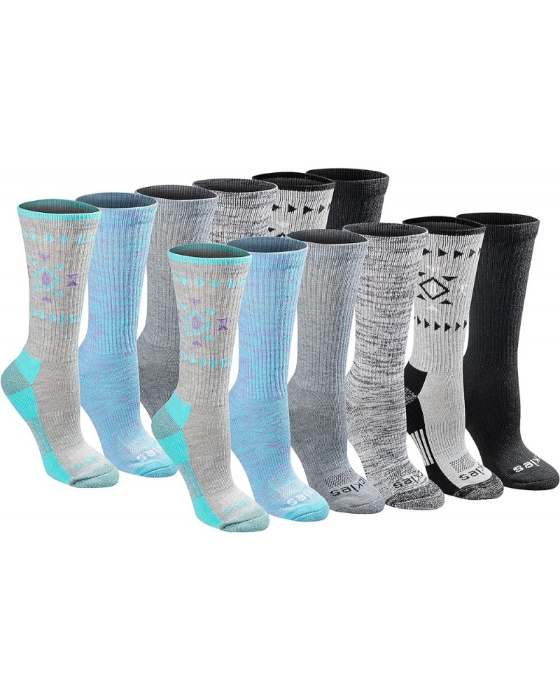 Women's Dri-tech Moisture Control Crew Socks Multipack Tribal (12 Pairs) $10.96 Socks