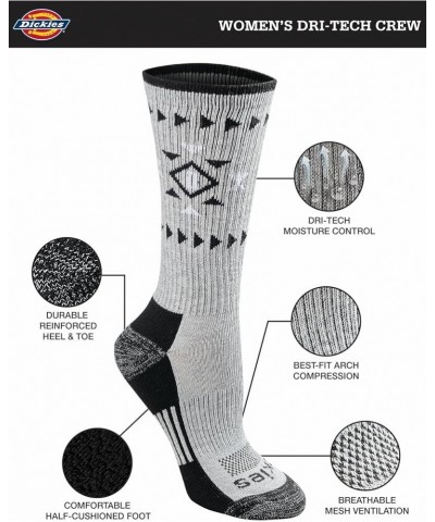 Women's Dri-tech Moisture Control Crew Socks Multipack Tribal (12 Pairs) $10.96 Socks