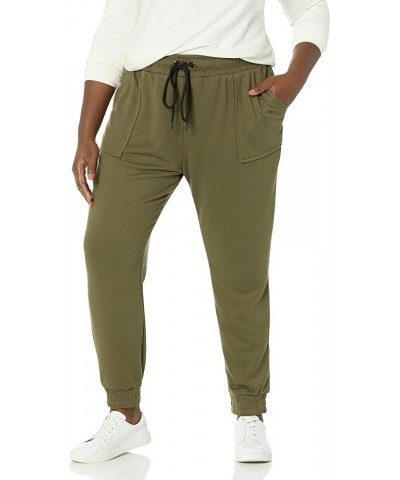 Women's Avenue Plus Size Pant Noelle Khaki $17.00 Pants