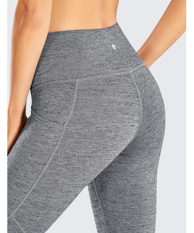 Women's Naked Feeling Workout Leggings 25 Inches - High Waisted Yoga Pants with Pockets Tummy Control Double Ash $12.48 Leggings