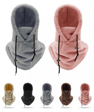 Ivyever Sherpa Hood Ski Mask, Sherpa Ski Hood, Sherpa Hood Scarf, Adjustable Warm Windproof Fleece Ski Mask 2pcs-b $10.55 Jac...