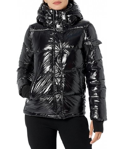 Women's Lacquer Ella Puffer Coat Onyx $43.60 Jackets