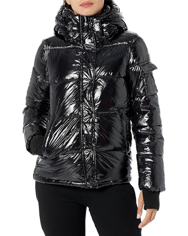 Women's Lacquer Ella Puffer Coat Onyx $43.60 Jackets