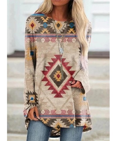 Aztec Vintage Sweatshirt for Women Casual Cowboy Pullover Shirt Western Ethnic Pattern Country Artistic Tops Aztec 06 $13.50 ...