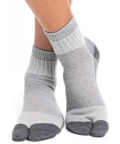 3 Pairs V-Toe Wool Warm Flip-Flop Split Toe Breathable Hiking Or Casual Size Women 9.5-11.5 Men 8.5-10.5 Light Gray $20.05 Socks